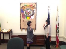 Grayce-Liu-is-being-sworn-in.