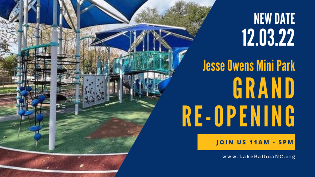 Jesse Owens Park Grand Re-Opening Facebook Event Cover Updated 10-24-22