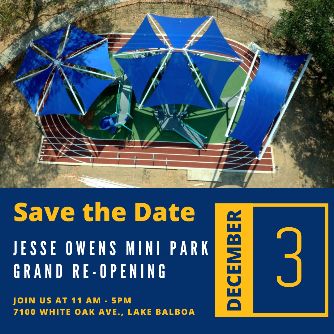 Jesse Owens Park Grand Re-Opening Save the Date Instagram Updated 10-24-22